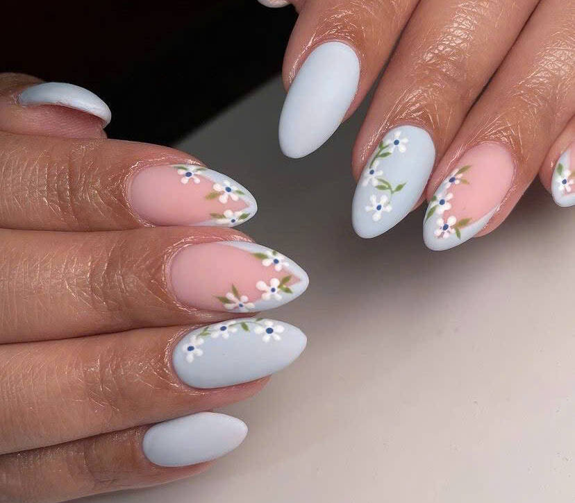 April manicure, NailsStudio Dedham MA
